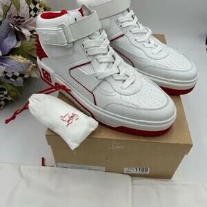 Men’s Christian Louboutin, Astroloubi leather sneakers, size 44 made in Italy